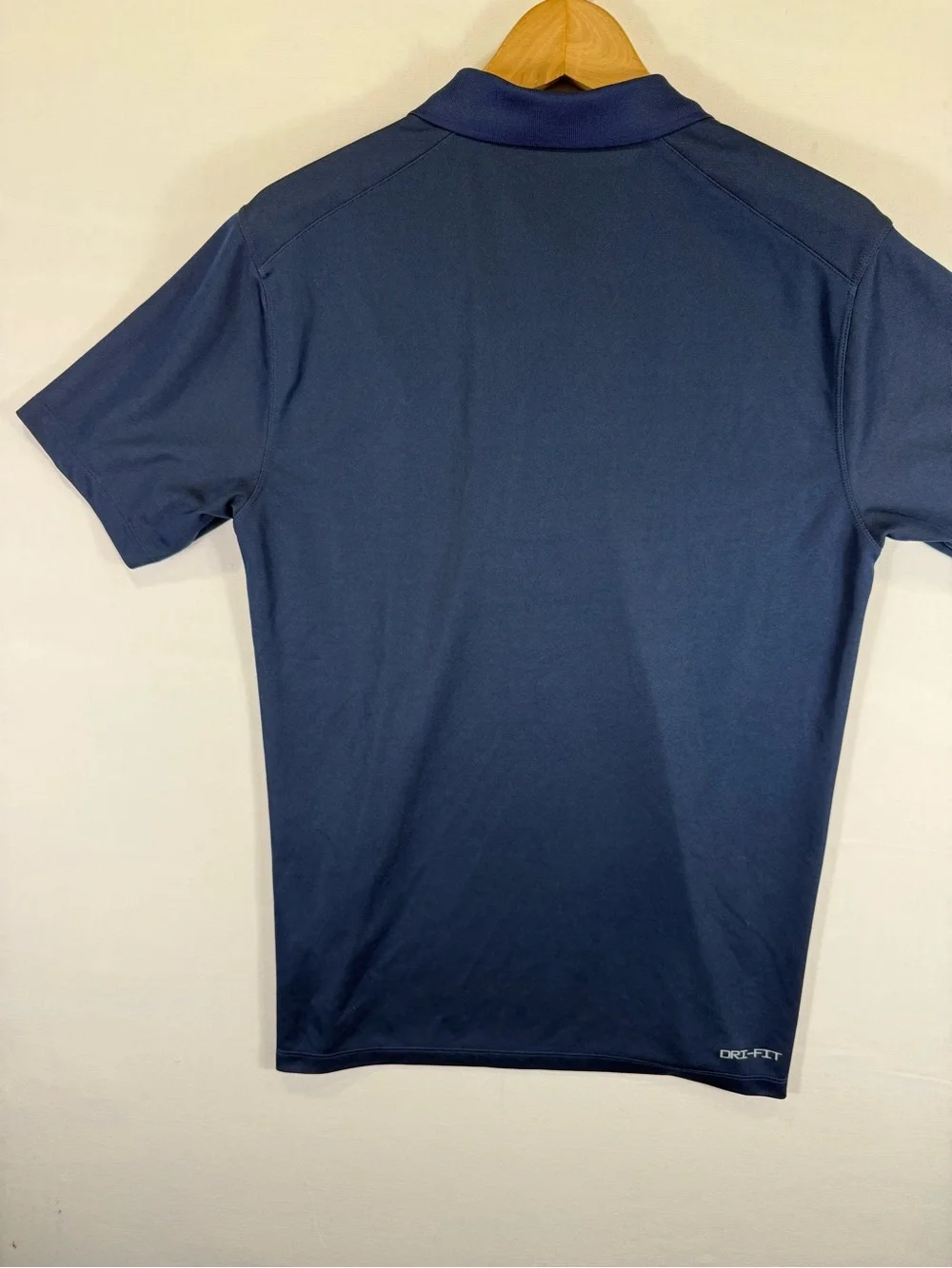 Jordan Men’s Navy & Gray Striped Polo with Team Crest